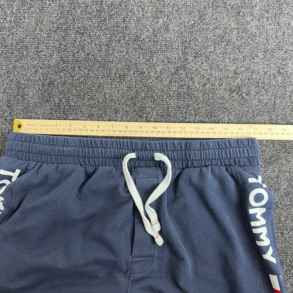 Tommy Hilfiger Mens Navy Blue Logo Tape Sleepwear Jogger Pants Size Large L‎